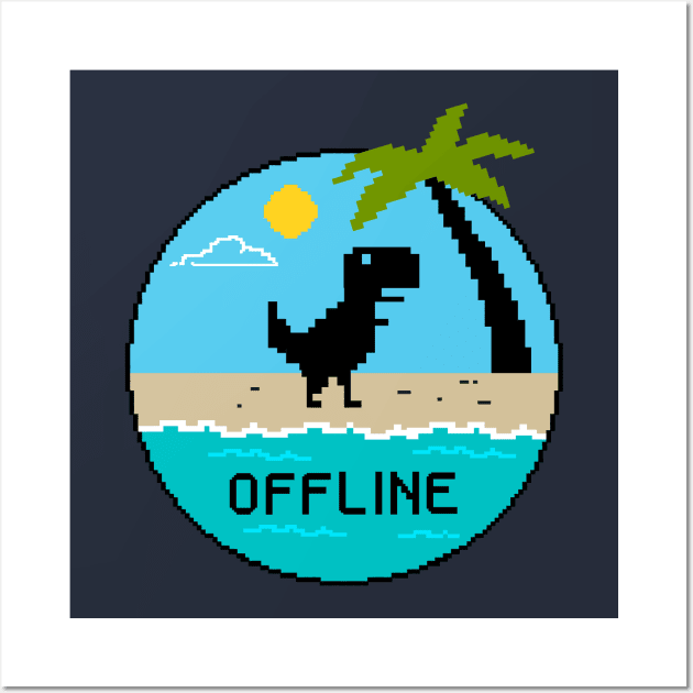 offline beach Wall Art by coffeeman